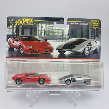 HotWheels: Lamborghini Countach Lp5000 Qv and Lancia Startos Zero