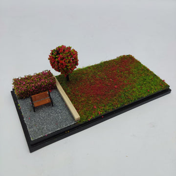 Autumn Car Bench Diorama